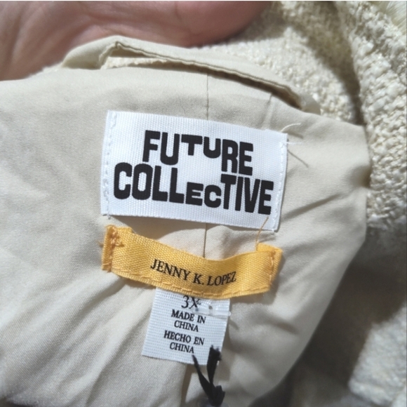 Cream Blazer for Women - Picture 11 of 13